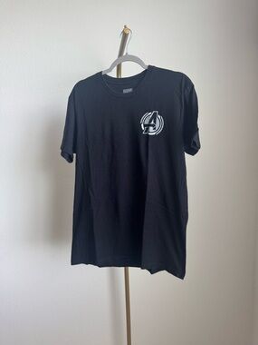 Marvel Black Short Sleeve Tee with White Avengers Logo